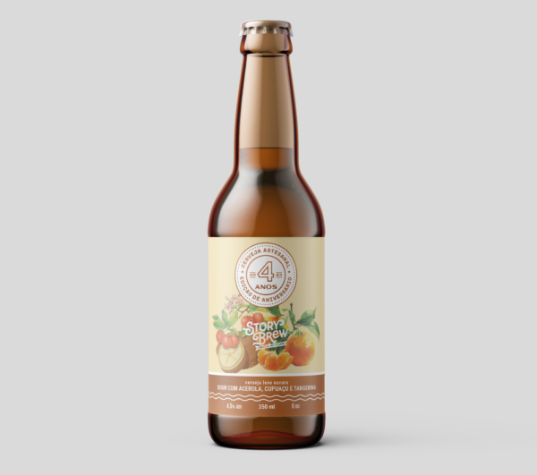Story Brew 4 anos - Sour de Acerola, Cupuaçu e Tangerina