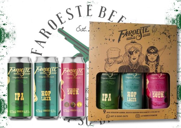 Kit Degustação e presente 3 latas 473 ml