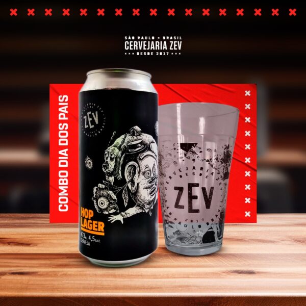 KIT HOP LAGER 473 ML + COPO AMERICANO 450 ML
